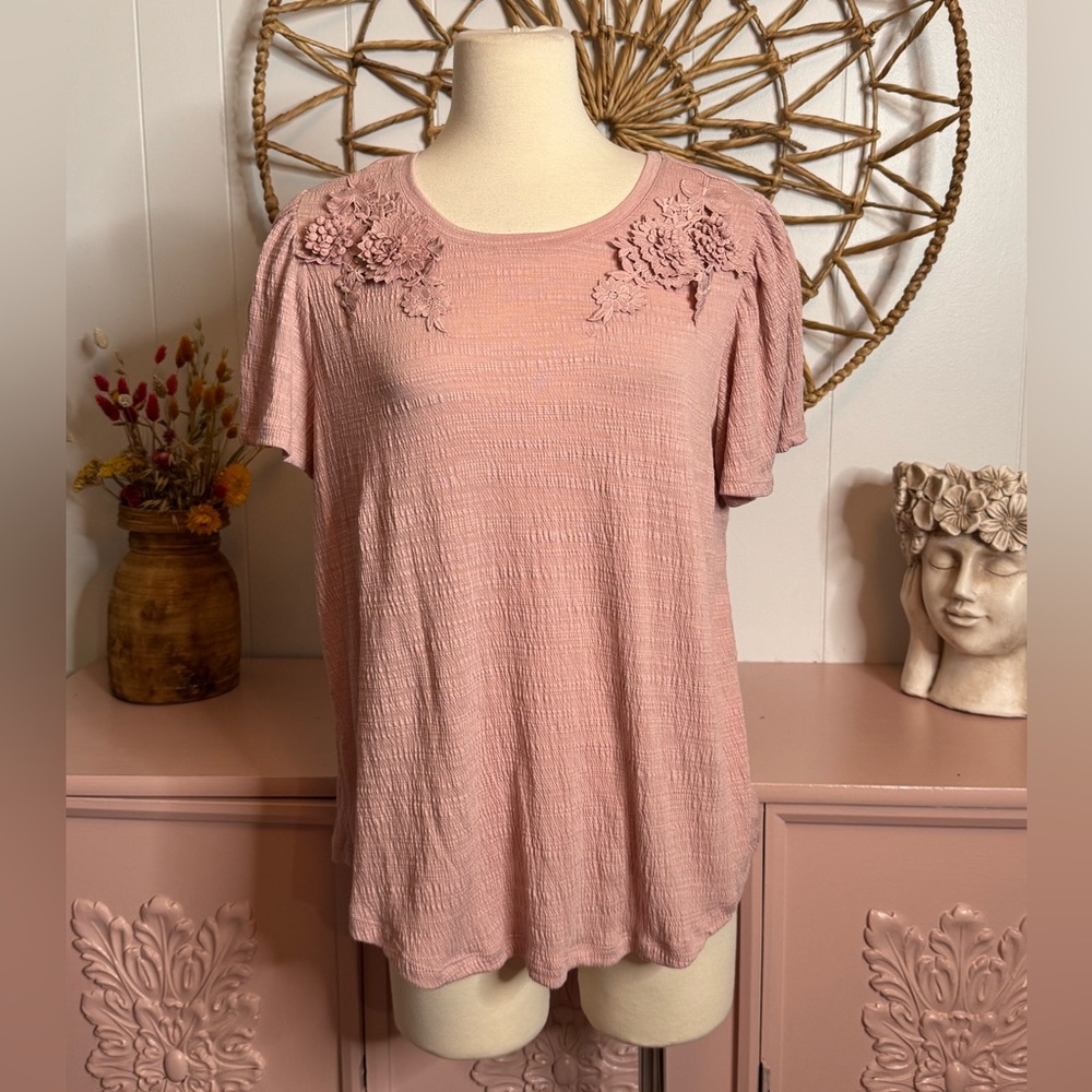 Cable &‎ Gauge Blush Floral Women's Blouse